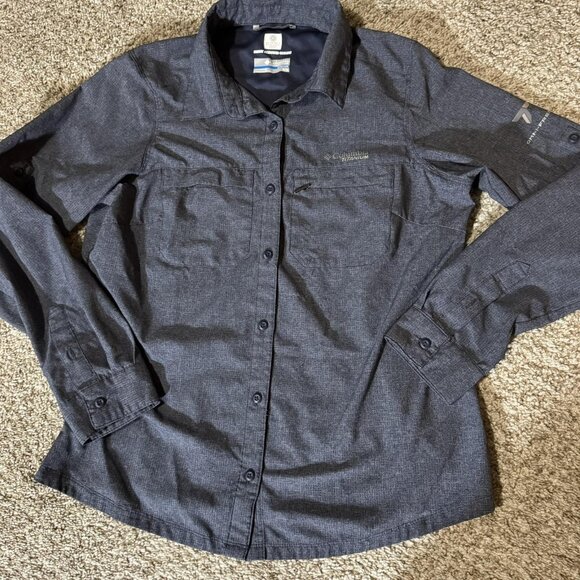 Columbia Titanium Shirt Women Medium Omni-Freeze Zero Long Sleeve Hiking AL9137 - Picture 1 of 11